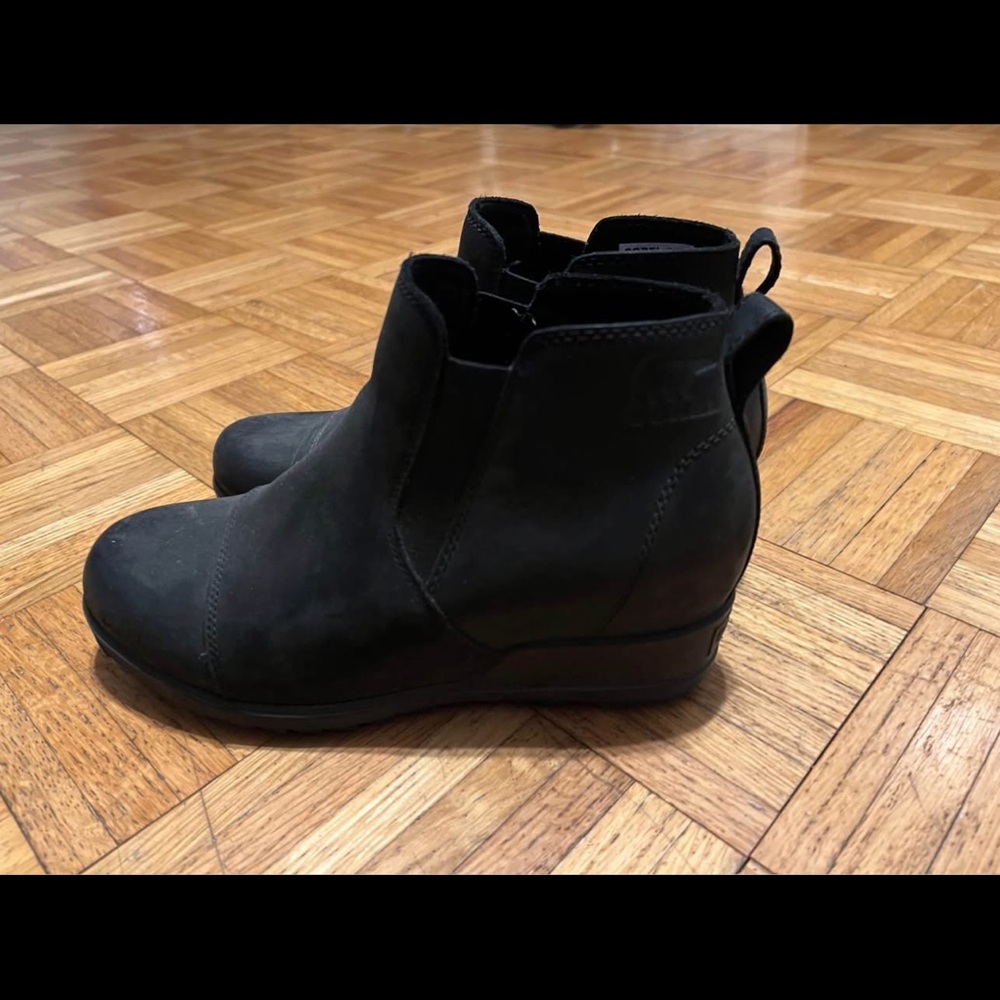 Sorel Black Ankle Booties